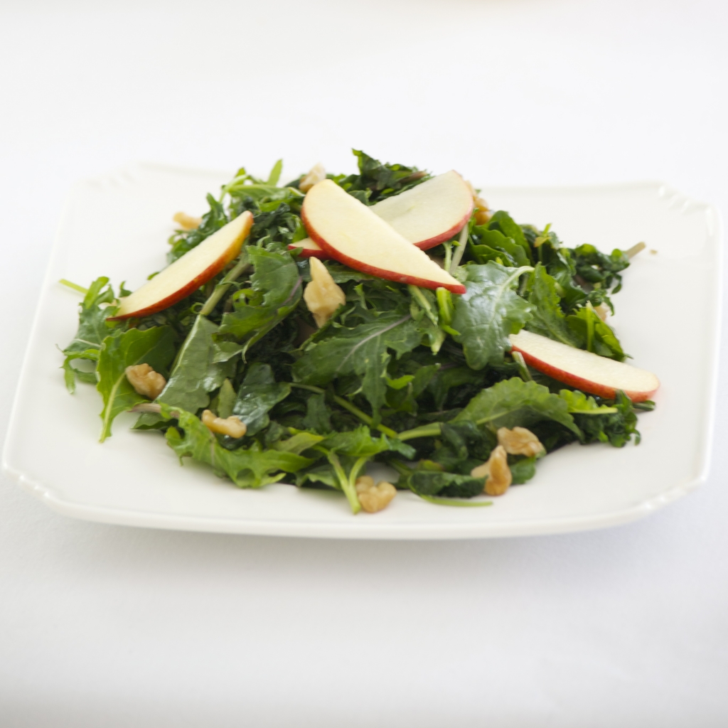 Apple Walnut Kale Salad