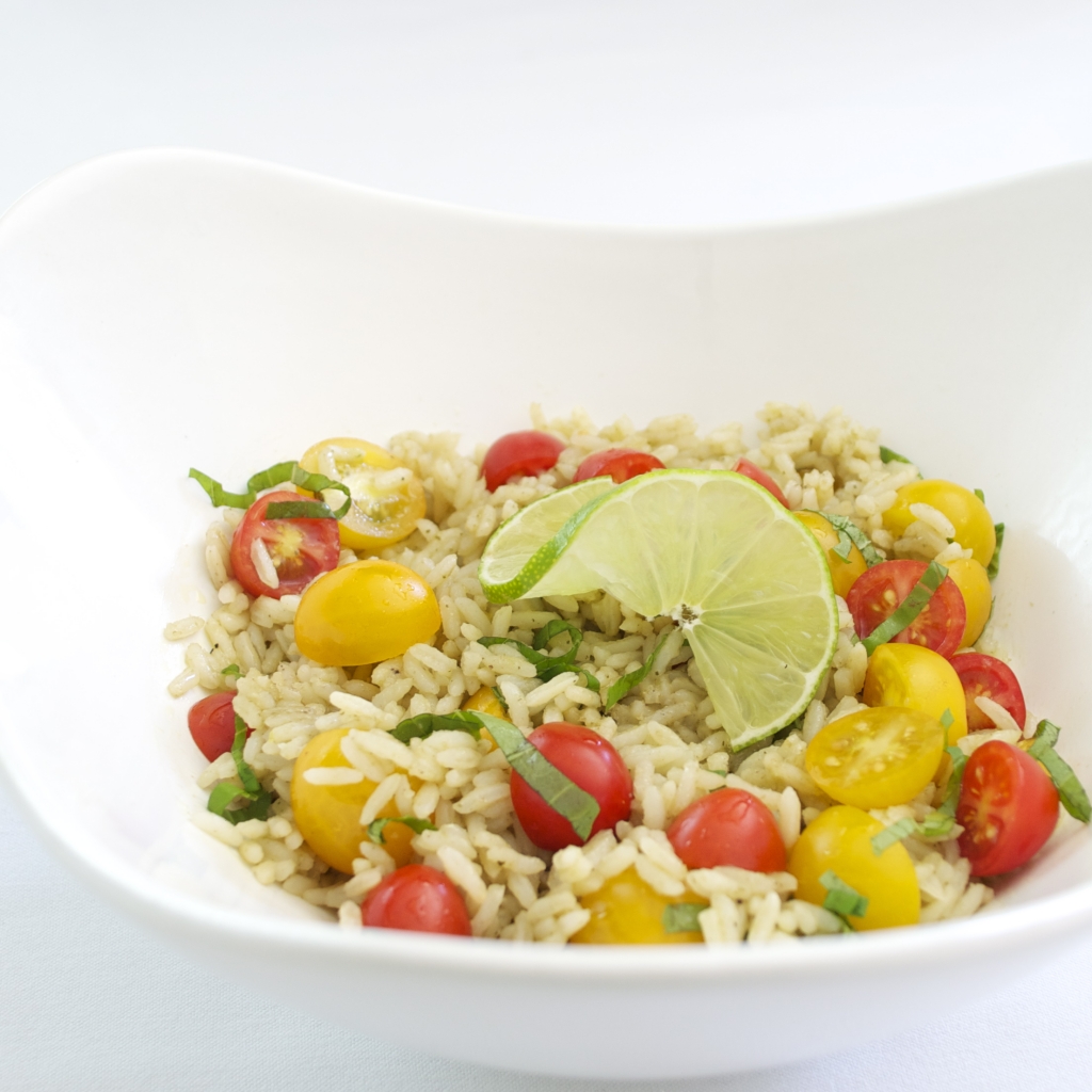 Summer Tomato and Lime Rice Salad