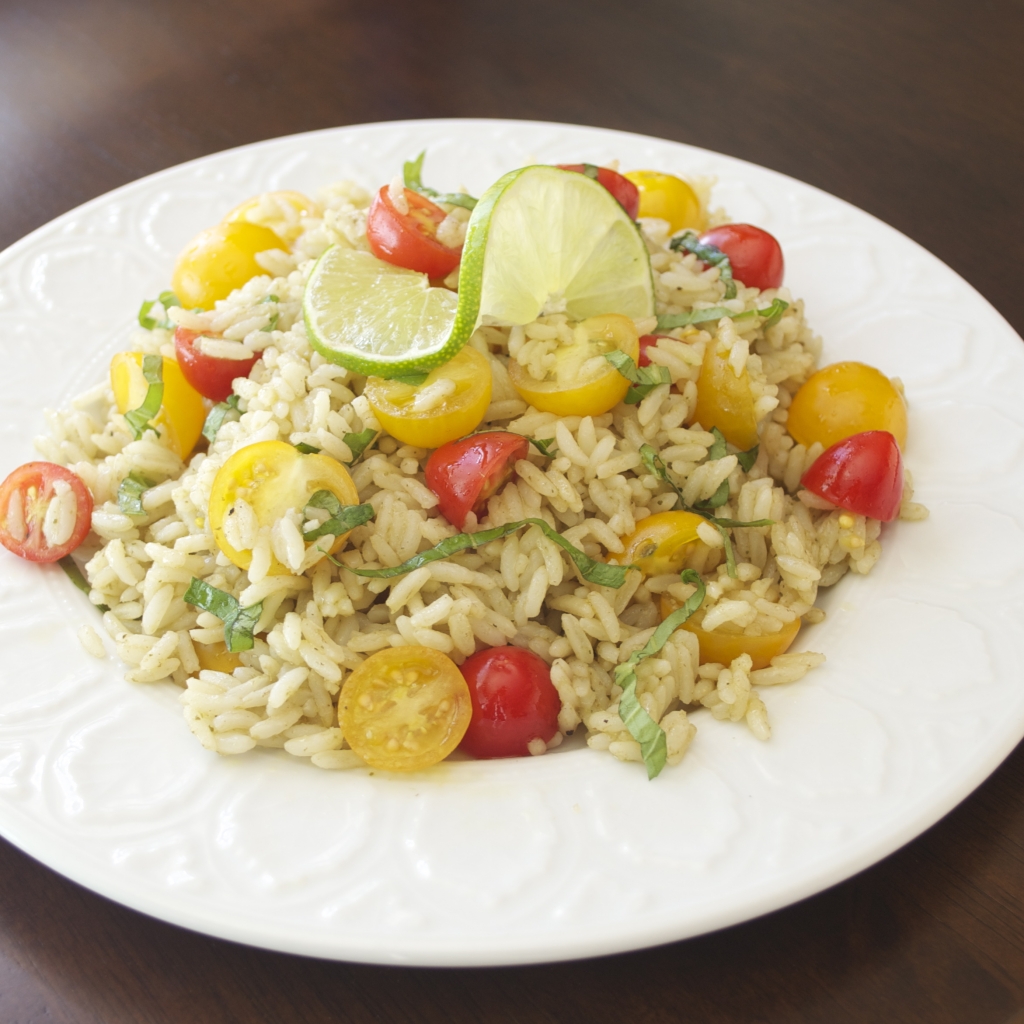 Summer Tomato and Lime Rice Salad