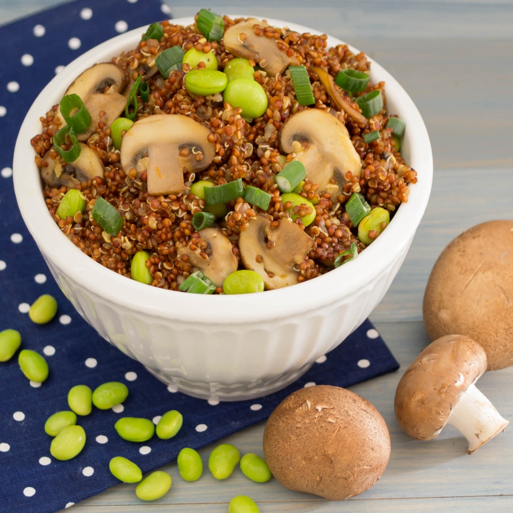 Quinoa with Edamame and Mushrooms| Pick Fresh Foods