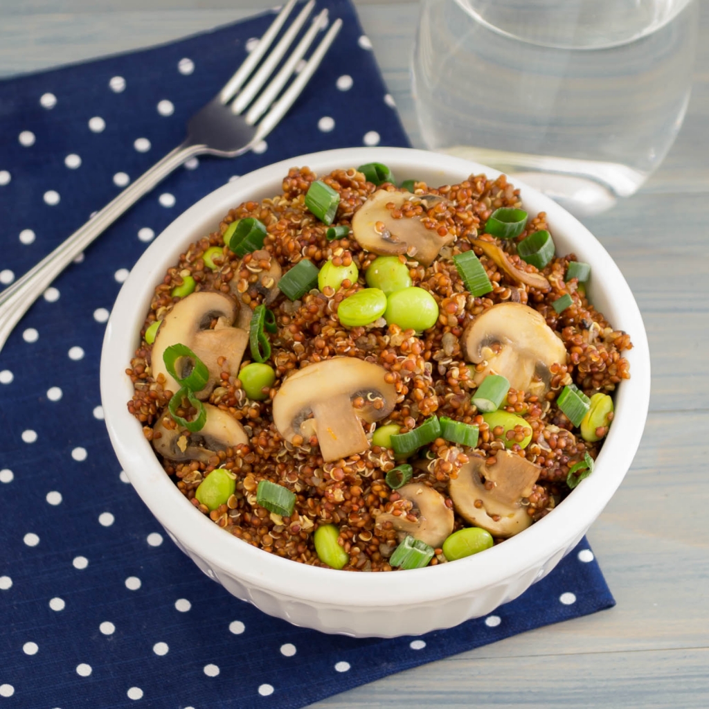 Quinoa with Edamame and Mushrooms| Pick Fresh Foods